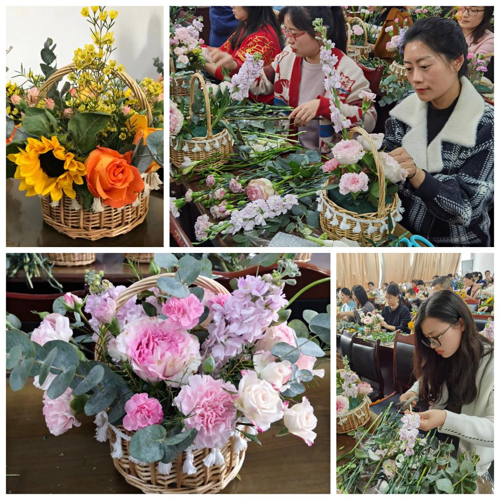 药学院组织开展“指尖绽放 闪‘药’芳华”创意插花主题活动-西南医科大学药学院